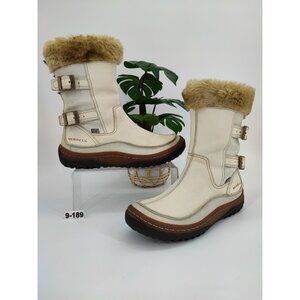 Merrel Women’s Decora Chant White Waterproof Winter Boots Size 9.5 US